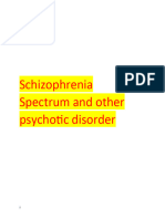Schizophrenic Spectrum Disorder