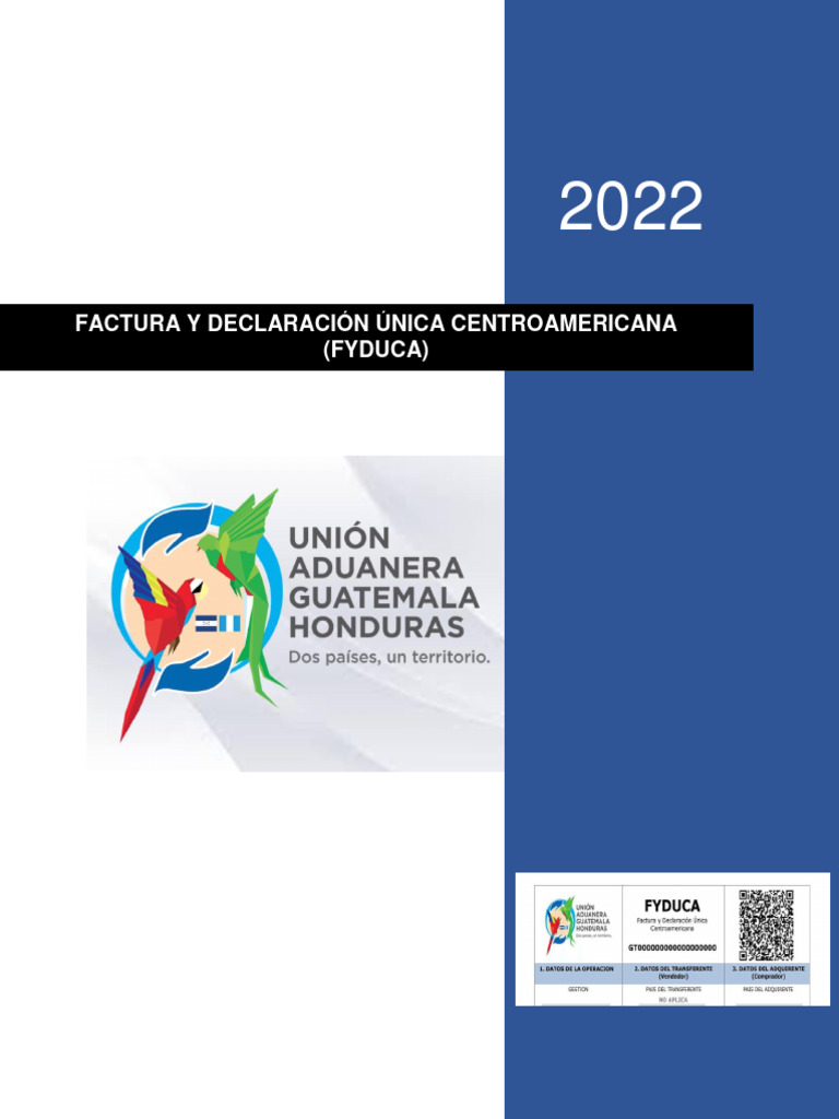 Factura y declaraci n nica centroamericana fyduca pdf aduana