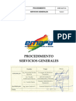 Procedimiento Servicios Generales V2