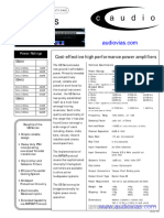 C Audio GB Series Manual Especificaciones Tecnicas