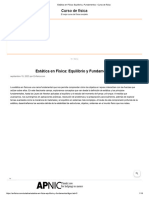 Estática en Física - Equilibrio y Fundamentos - Curso de Física