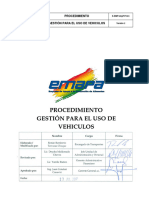 Procedimiento Gestión para El Uso de Vehiculos V2