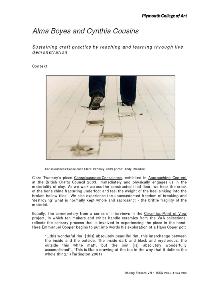 Deskilled Craft: New Learning Approaches | PDF | Expert | Gesture