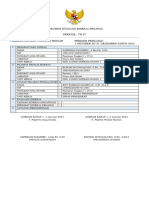 Dokumen Evaluasi Kinerja Pegawai Periode: TW Iv Pemerintah Kab. Tapanuli Tengah Periode Penilaian: 1 Oktober SD 31 Desember Tahun 2023