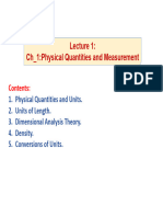 Ch1 - Physical Quantities and Measurement