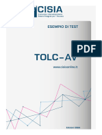 Esempio Di Prova TOLC-AV (Screen Reader)