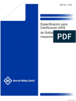 AWS QC1 2016 Specification For AWS Certification of Welding Inspectors