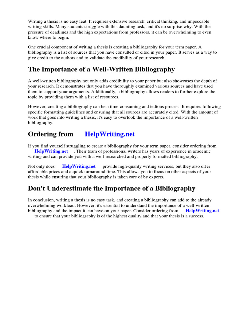 HOW TO WRITE A BIBLIOGRAPHY FOR A RESEARCH PAPER intelligence overview