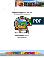 Municipalidad de Acatenango Monografia Aldea Pueblo Nuevo