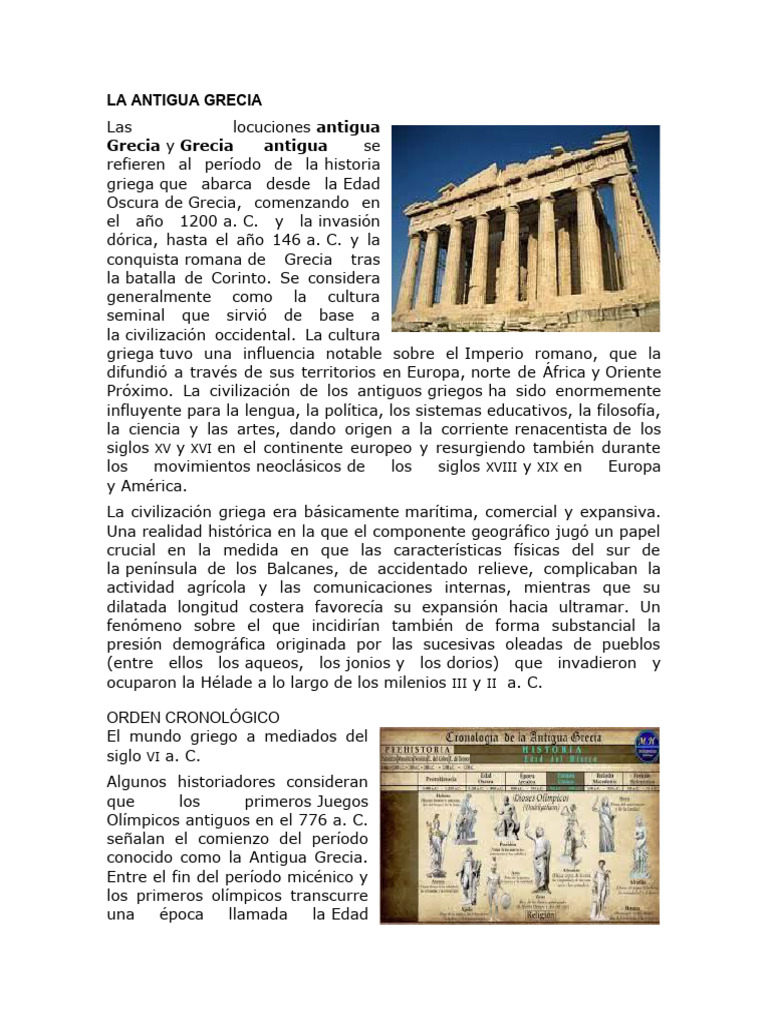 Historia de la Antigua Grecia | PDF | Antigua Grecia | Grecia