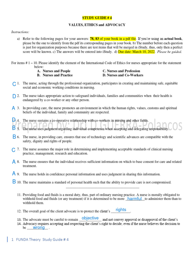 Nursing Ethics and Client Advocacy Guide | PDF | Nursing | Autonomy