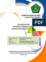 Laporan Hasil Supervisi Pembelajaran TAHUN PELAJARAN 2022-2023
