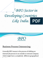 Role of BPO Sector in Developing Countries Like India