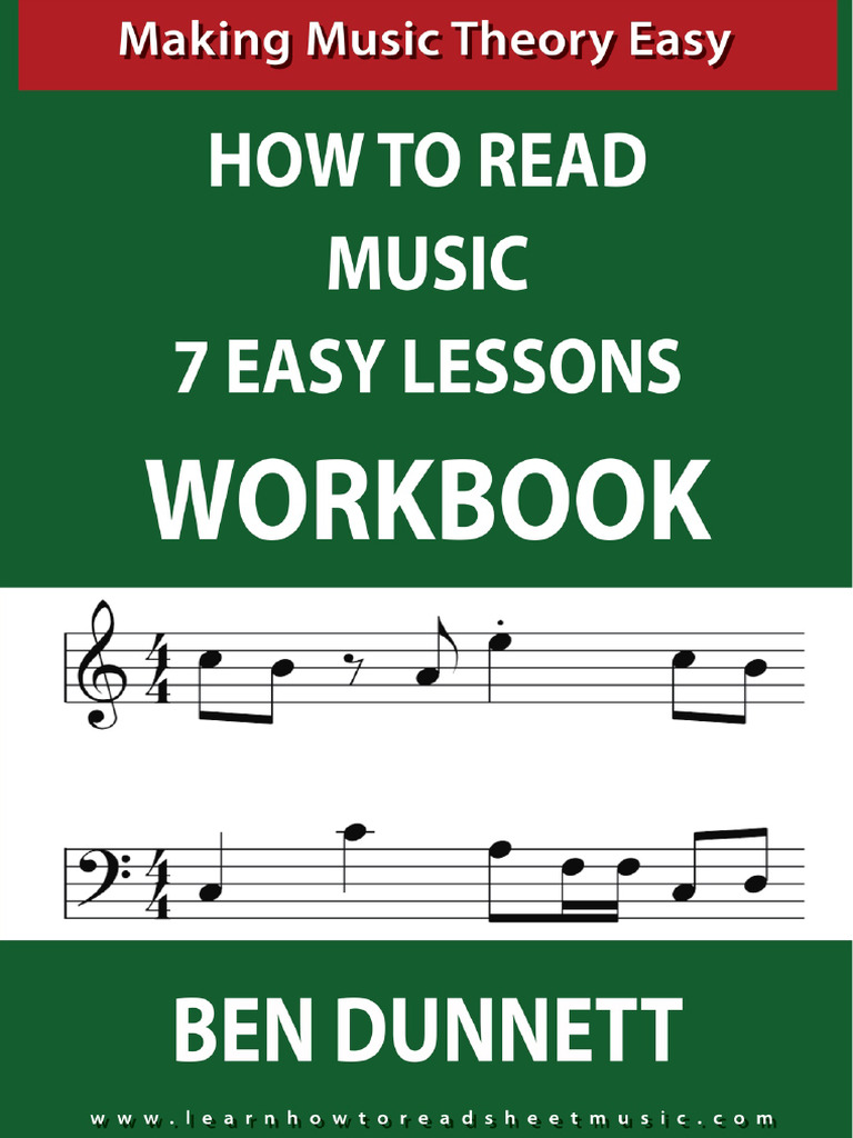 How To Read Sheet Music Workbook Pdf Tempo Worksheet