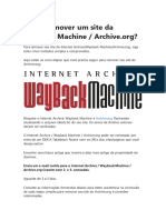 Como Remover Um Site Da Wayback Machine