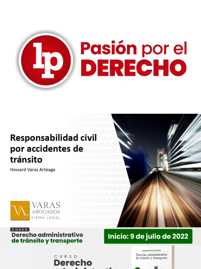 Responsabilidad Civil Por Accidentes De Tránsito Pdf Gratis Pdf