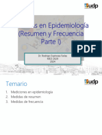 Medidas en Epidemiología - Resumen y Frecuencia MED2029 - 2024