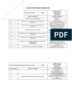 Lista de Verificacion Auditoria SG