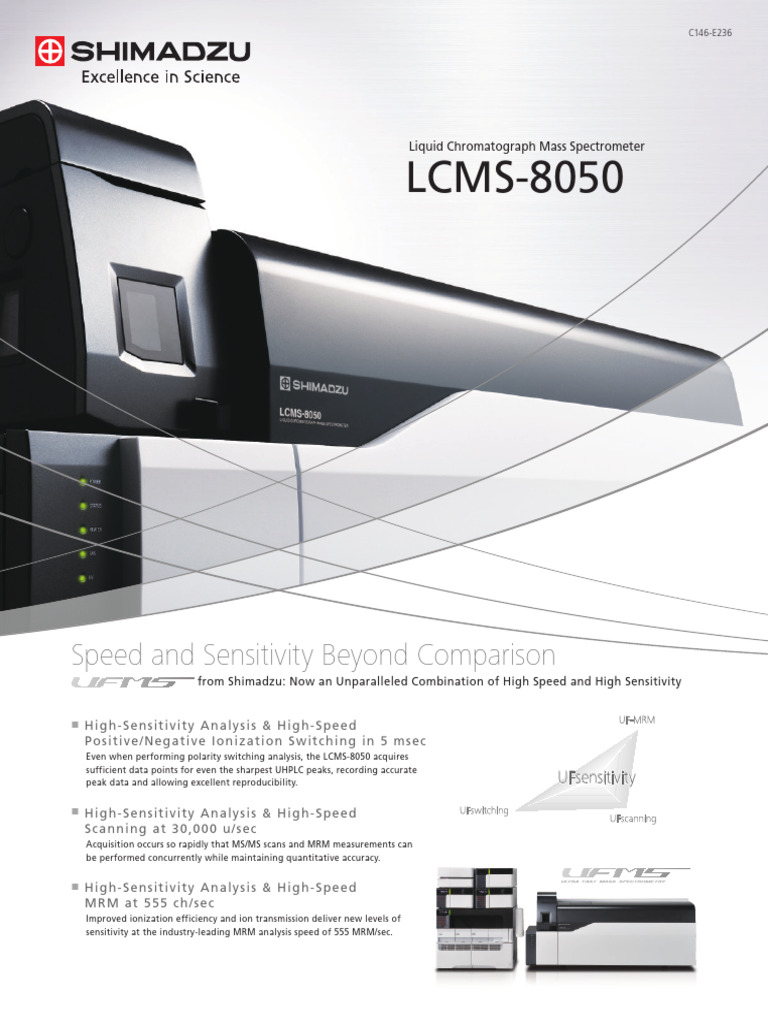 C146-E236 LCMS-8050 Flyer | PDF | Electrospray Ionization | Mass ...