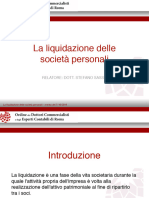 La Liquidazione Delle Società Fasi - Sasso