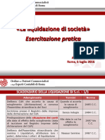 La Liquidazione Di Società - Esercitazione Pratica - Santi