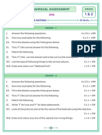 EVS - Annual Assessment - Grade - 1 & 2 - QP Pattern (N & S)