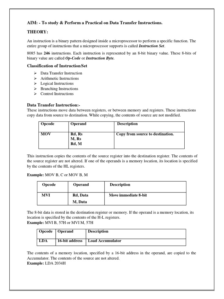8085 lab manual pdf central processing unit integrated circuit