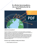 Gases de Efecto Invernadero, Variación en La Historia de La Tierra