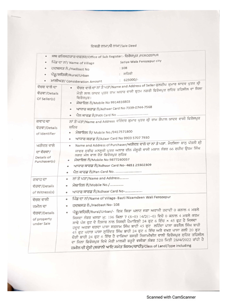 Jafir Rough Registry | PDF