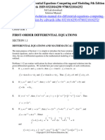 Solution Manual For Differential Equations Computing and Modeling 5Th Edition by Edwards Isbn 0321816250 978032181625 Full Chapter PDF