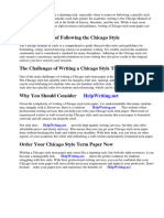 Chicago Style Term Paper