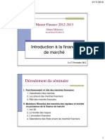 Introduction À La Finance de Marché