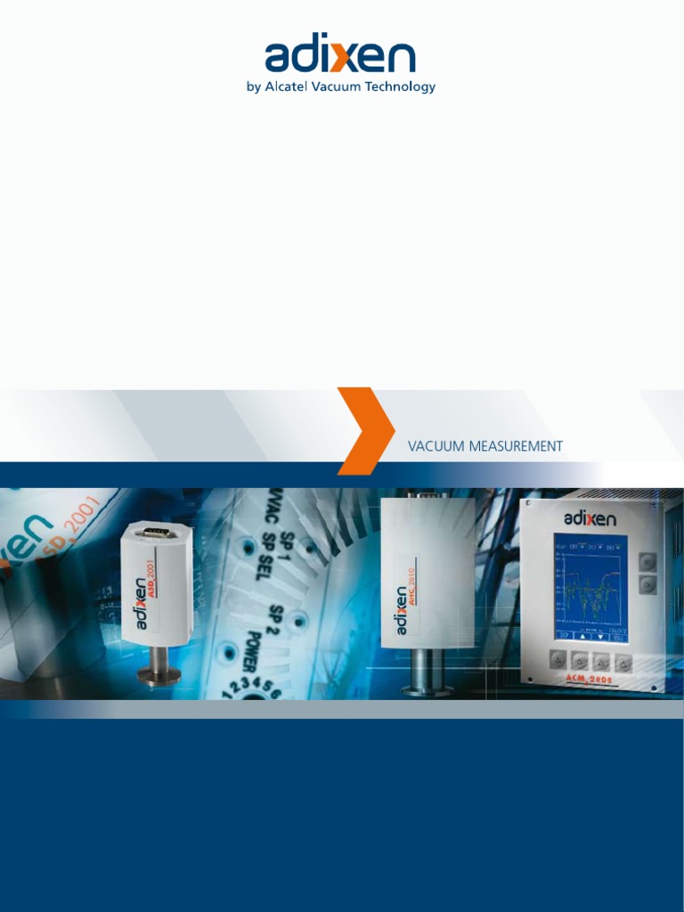 Adixen 2000 Vacuum Measurement Series | PDF | Pressure Measurement ...