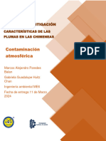 3.3 Características de Las Plumas en Las Chimeneas