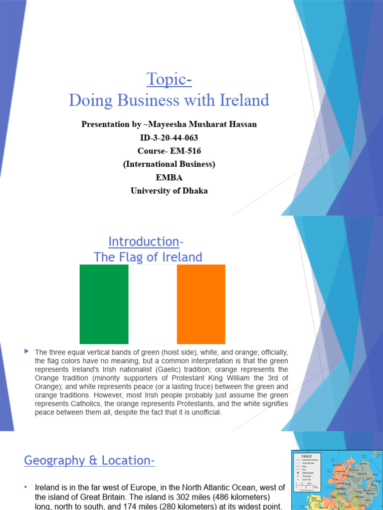 Mayeesha. Topic-Slide - Doing Business With Ireland | PDF | Gross ...