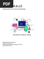 Introduction of Software Testing