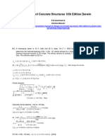 Design of Concrete Structures 15Th Edition Darwin Solutions Manual Full Chapter PDF