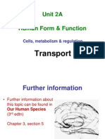 Unit 2A Human Form & Function: Transport