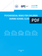 Psychosocial Risks For Children During School Closure