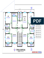 Plan A 03 1787 SFT With 3 Unit Residensial Building-Model