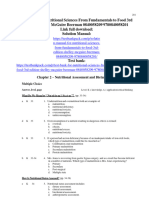 Test Bank For Nutritional Sciences From Fundamentals To Food 3Rd Edition Shelley Mcguire Beerman 0840058209 978084005820 Full Chapter PDF