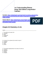 Maders Understanding Human Anatomy and Physiology 8Th Edition Longenbaker 0073403660 9780073403663 Test Bank Full Chapter PDF