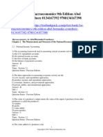 Macroeconomics 9Th Edition Abel Bernanke Croushore 0134167392 9780134167398 Test Bank Full Chapter PDF