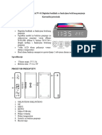 MAXXTER Digitalni Budilnik Sa Bežičnim Punjenjem