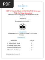 ALP To Transfer Block in 8bit/16bit With String and With-Out String Instruction