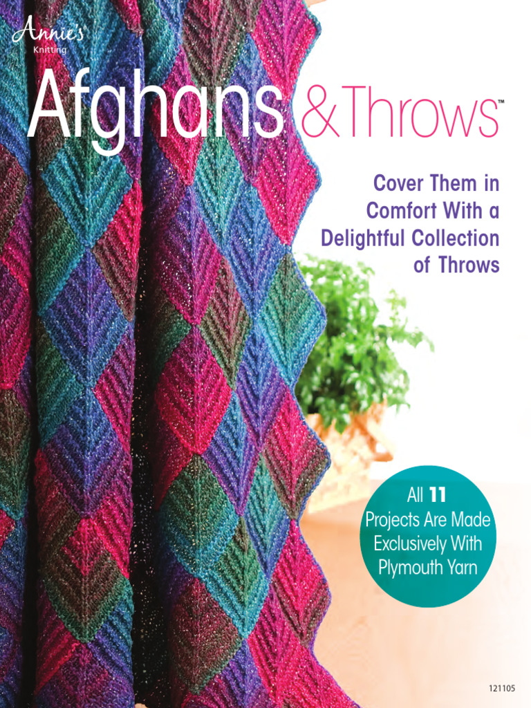 Annie s Knitting 121105 Afghans Throws 2013 PDF Knitting