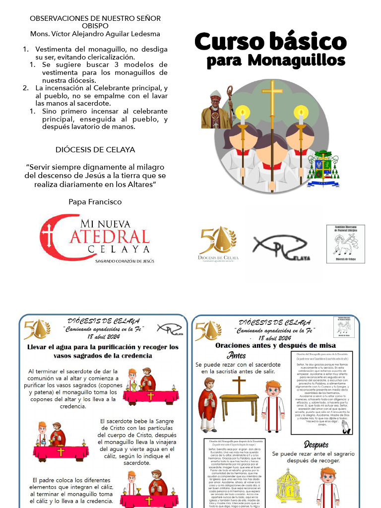 Curso De Monaguillos Versión última Pdf Iglesia Católica