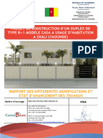 Projet de Construction D'Un Duplex de Type R+1 Modele Casa A Usage D'Habitation A Ekali (Yaounde)