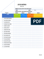 Lista de Asistencia Abril