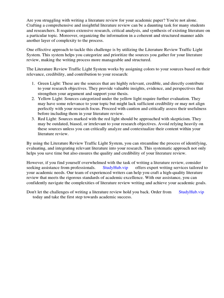 Literature Review Traffic Light System Pdf Traffic Traffic Light